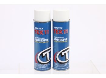 2 Cans Trim-Tex - Tex 11 All Purpose Adhesive - Plaster And Texture Preparation