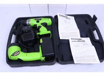 Kawasaki 19.2V Drill And Flashlight Set -in Box