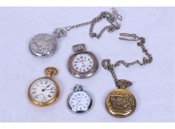Group Of Vintage Men's Pocket Watches