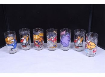 Group Of 1977 Collectible Mcdonald Glasses