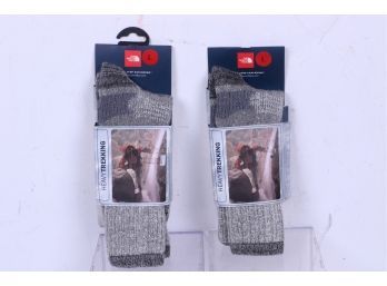 2 Pairs Of The Nort Face Heavy Trekking Socks  Size L New In Package