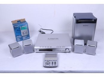 Sony Lot Consists Of S Master Digital Amplifier, Sony Integrated Remote Commander, Speakers
