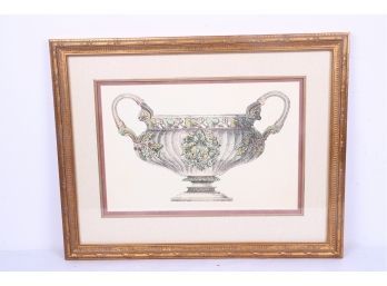 Vintage Classical Print In Gilded Frame
