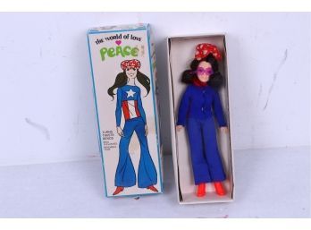Vintage 1960's  Hasbro The World Of Love 'peace' Doll In Box