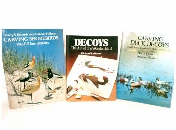 Group Of Books On Duck Decoys And Shorebirds By Harry Shourds And Anthony Hillman, Richard Lemaster
