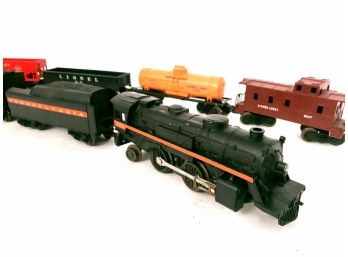 Lionel O Gauge Train Lot, 250 Steam Engine With Tender And More Cars