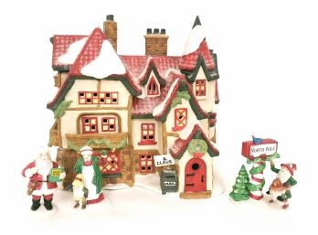 Santas Workshop With Trimming The North Pole And Mr And Mrs Clause Dept 56 Dickens Christmas North Pole