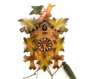 Bachmeier And Klemmer German Cuckoo Clock With Weight And Pendulum