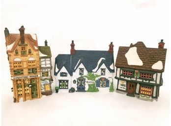 Oliver Twist, Silas Thimbles Barrister, Tutbury Printer, 3 Dept 56 Dickens Christmas Heritage Village Building