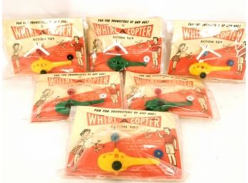 Group Of 1956 Whirl-a-copter Toy New In Package