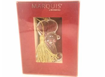 Waterford Marquis 2010 Teddy Bear Baby's First Christmas Ornament