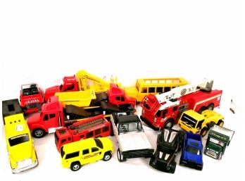 Huge Collection Of Plastic Toy Trucks