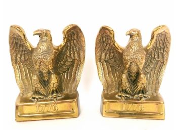 Brass Eagle Bookends By Philadelphia Mfg