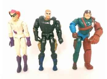 Vintage 6' Cops N Crooks Action Figures, Dr BadVibes, Bowser, Heavyweight