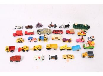 Large Lot Of Vintage Die Cast Model Cars Mainly From Matchbox, Lesney & More