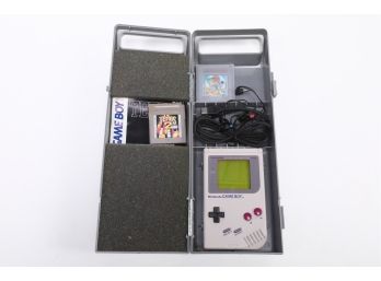 Nintendo Game Boy With Case, Power Cord,  Super Mario Land 2, Tetris 2