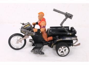 Vintage COLECO Rambo Savage Trike Cycle With Action Figure