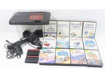Sega Master System With 14 Games And Accessories