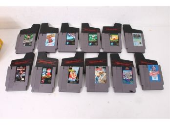 Group Of 12 Vintage Nintendo Games