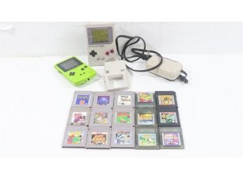 Original Nintendo Game Boy & Game Boy Color Includes 15 Games