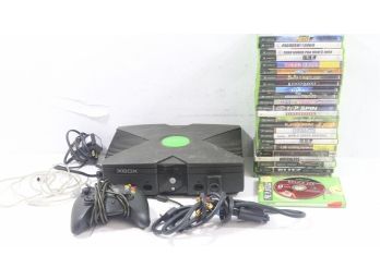 Original XBOX System Includes 25 Games And Accessories