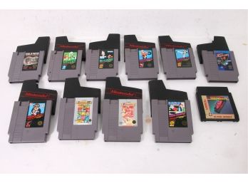 Group Of 11 Vintage Nintendo Games