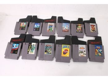 Group Of 12 Vintage Nintendo Games