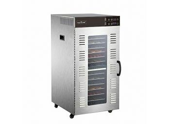 NutriChef NCFD20S 2000-Watt Electric Food Dehydrator Machine W/ 20 Shelf Trays New 1299.99 Retail