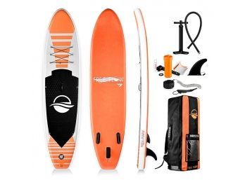 Serenelife Free-Flow Inflatable SUP - Stand Up Water Paddle-Board