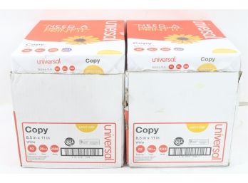 10 Reams Of Universal Copy Paper, 92 Bright, 20lb, 8-1/2 X 11, White, 500 Sheets