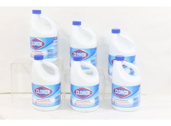 6 Clorox 81 Oz. Regular Concentrated Liquid Disinfecting Bleach Cleaner