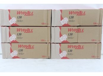 9 Boxes Of Wypall Heavy Duty Cleaning Dry Towels, White, Pop-Up Box, 120/sheets Per Box