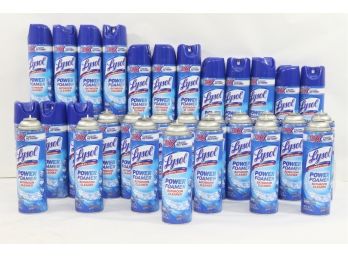 31 Cans Of  Lysol Brand Power Foamer Bathroom Cleaner, Aerosol