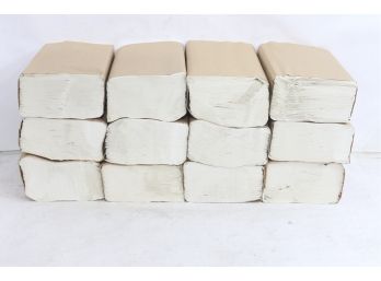 12 Packs Of Pacific Blue Singlefold Recycles Paper Towel, 250 Towels/ Per Pack