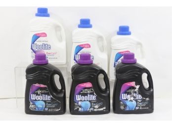 Group Of 6 Woolite With EverCare Laundry Detergent. Includes Dark