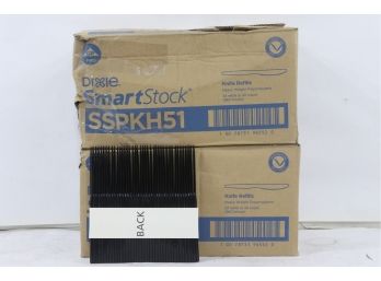 48 Packs Of Dixie SmartStock Plastic Cutlery Refill Knives 6 38' Black 1920 Knives