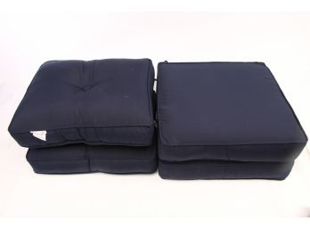 2 Sets Of Sunbrella Navy 2-Piece Deep Seating Outdoor Lounge Chair Cushion Set 127.99 Per Set