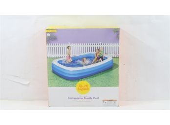 10' X 22' Deluxe Rectangular Family Inflatable Above Ground Pool - Sun Squad