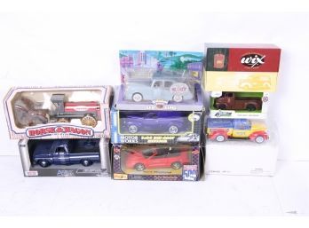 Group Of Collectable Die Cast Trucks And Cars