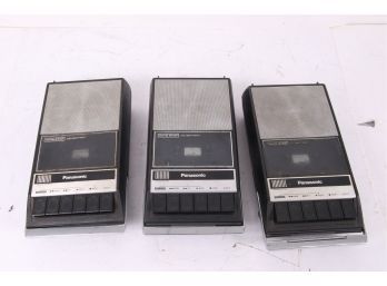3 Panasonic Cassette Tape Recorders RQ-309S