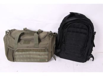 2 Highland Tactical Military Bags Duffle And Bookbag