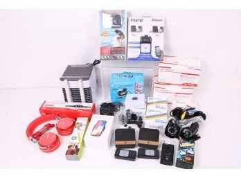 Large Group Of Misc. Electronics Including Cameras, Headphones, Doorbells, Chargers Etc *All NEW*