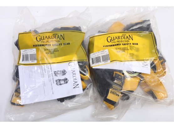 (2) Guardian Fall Protection  Full-Body Harness, QC Chest/TB Legs, Polyester/Steel  - New In Packaging