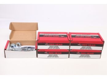 4 Boxes Of Redhead Trubolt Concrete Anchors  7/8 X 6' #WS7860 - New