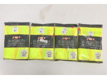 4 Yellow Mesh Light Weight 5XL Safety Jackets