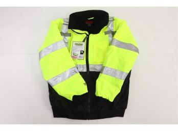 Tingley Class 3 Safety Bomber Jacket, Water, Wind Proof And High Visibility New Size L