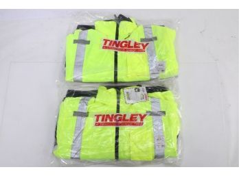 2 Tingley - 8 Pocket Bomber Lime Jacket - Class 3 -  3x Large - NEW
