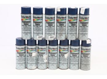13 - 11oz Cans Of ColorWorks Krylon Enamel Spray Paint - New
