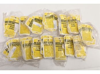 Large Lot Of Barricade Tags - New In Packaging
