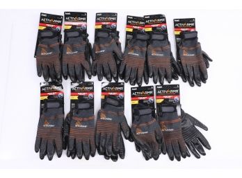 11 Pair Ansell Activarmr Heavy Duty Glove With Kelvar Weave (1) XL (10) L
